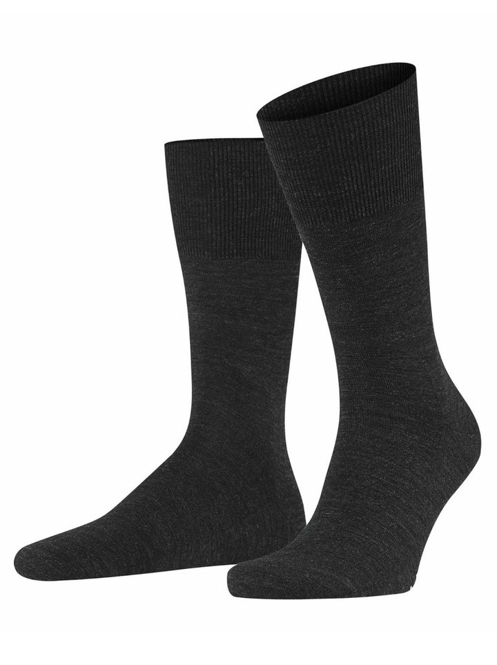 Falke sokken Airport-54% polyamide, 46% wol-HEREN ONDER- EN BADMODE-Grijs