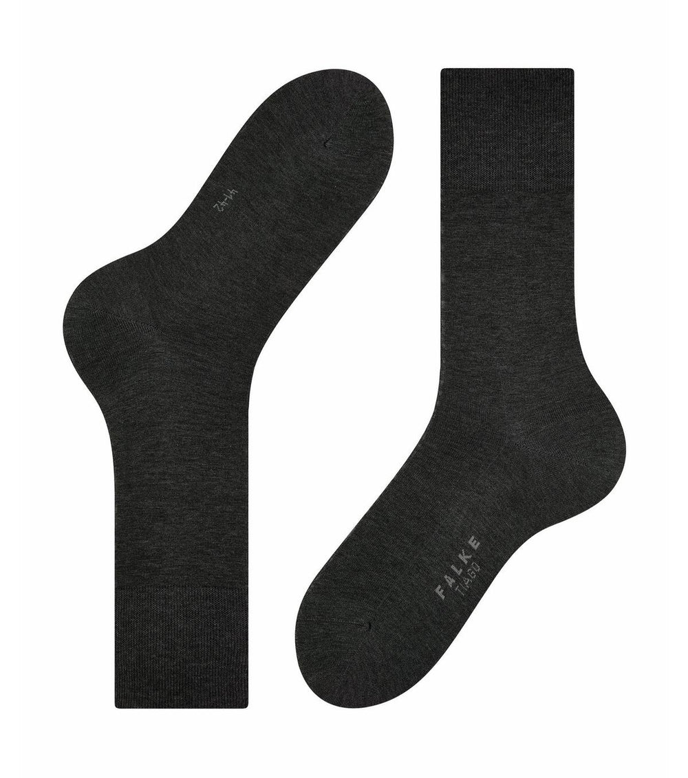 Falke sokken Tiago-54% polyamide, 46% wol-HEREN ONDER- EN BADMODE-Grijs
