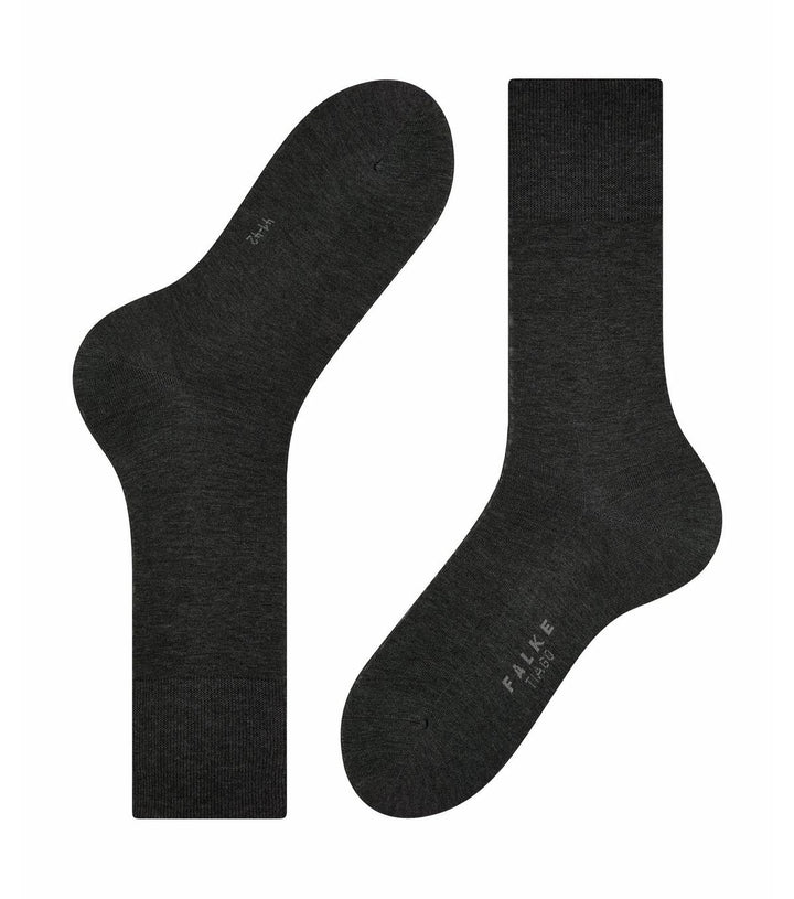 Falke sokken Tiago-54% polyamide, 46% wol-HEREN ONDER- EN BADMODE-Grijs