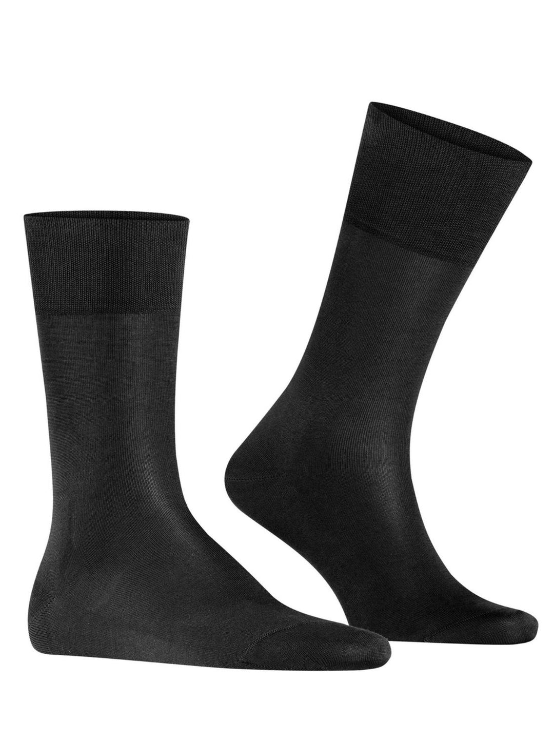 Falke Tiago sokken-93% katoen, 5% polyamide, 2% elastaan-HEREN ONDER- EN BADMODE-Zwart