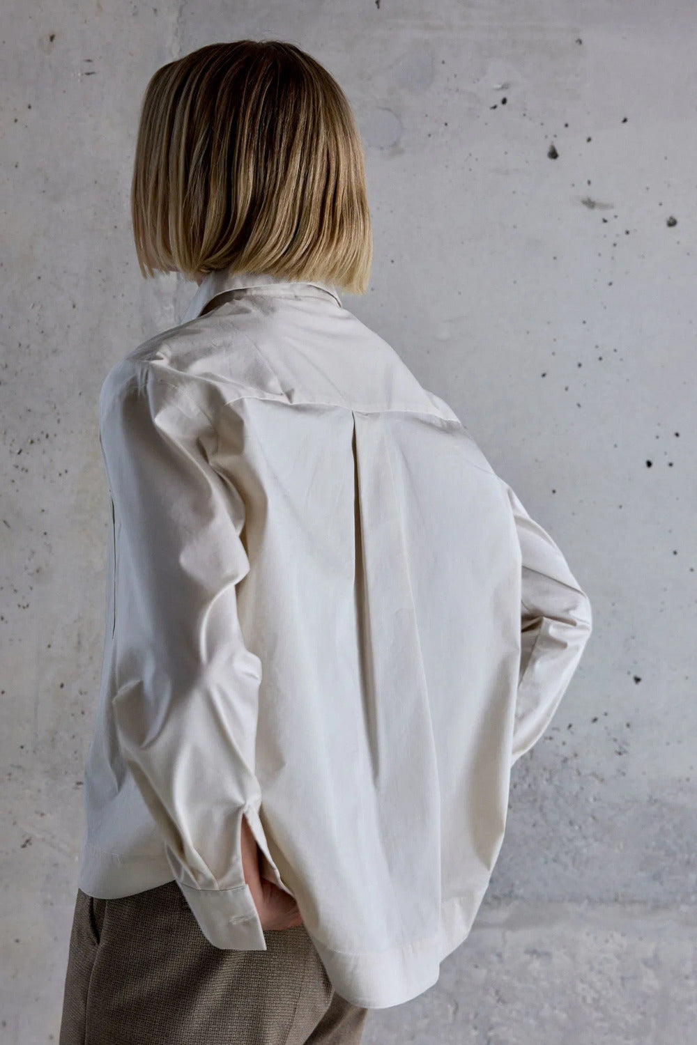 Femmes du Sud Amedee Blouse – Sand-62% katoen, 33% polyamide, 5% elasthaan-DAMES TOPS & BLOUSES-Room