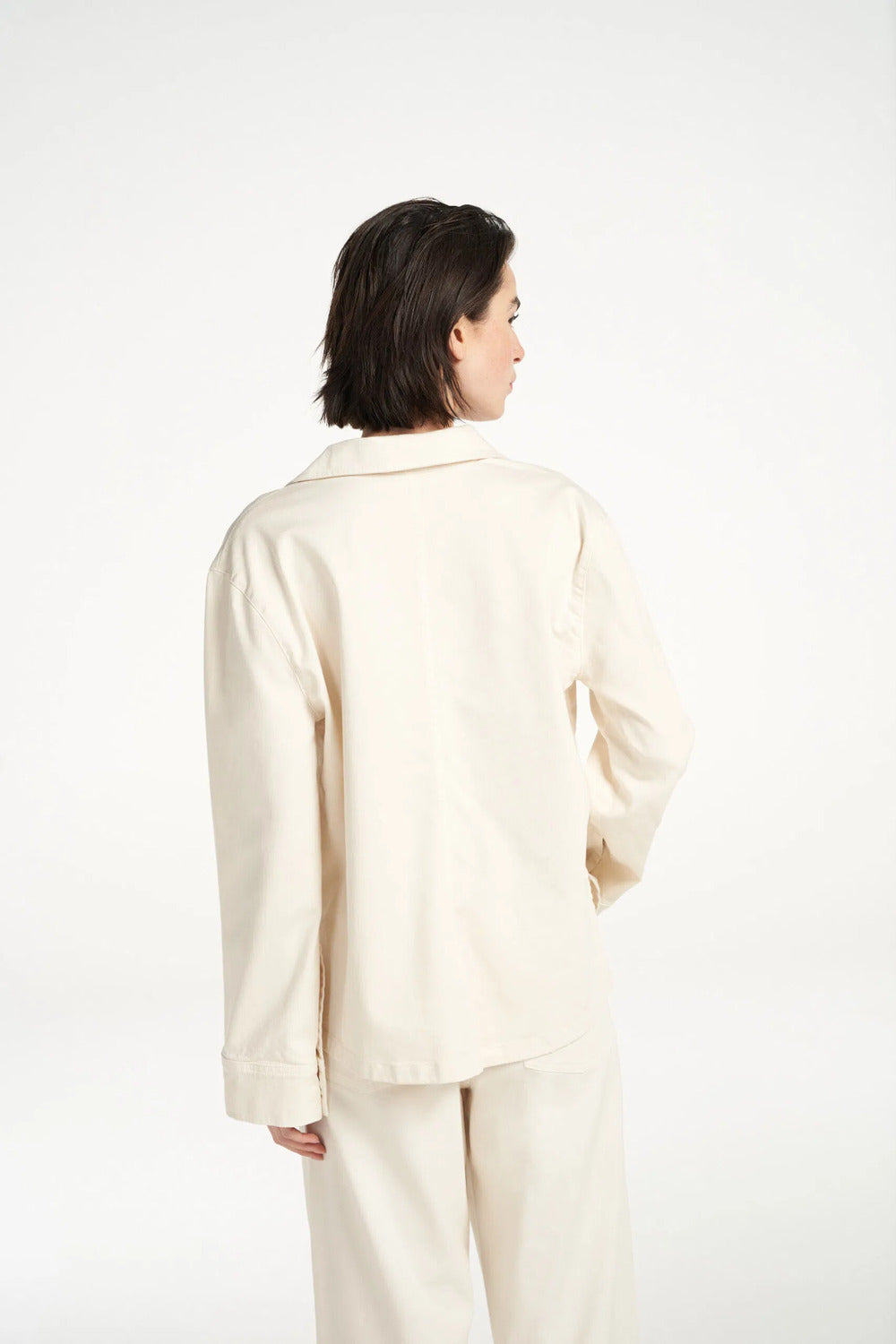 Femmes du Sud blouse courtnee off white-98% katoen, 2% polyamide-DAMES TOPS & BLOUSES-Room