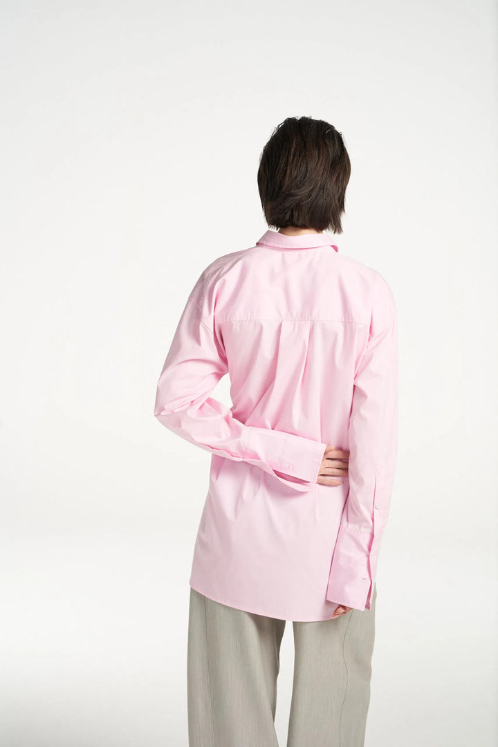 Femmes du Sud blouse fabien light pink-96% katoen | 4% elasthan-DAMES TOPS & BLOUSES-Roze