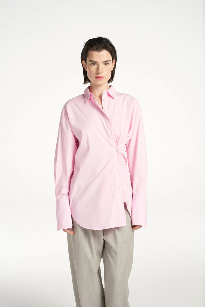 Femmes du Sud blouse fabien light pink-96% katoen | 4% elasthan-DAMES TOPS & BLOUSES-Roze