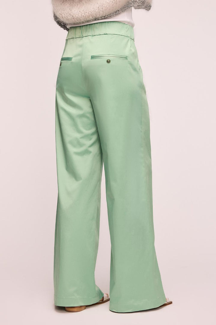 Femmes Du Sud broek Adeline-55% polyester, 42% katoen, 3% elasthaan-DAMES BROEKEN-Groen