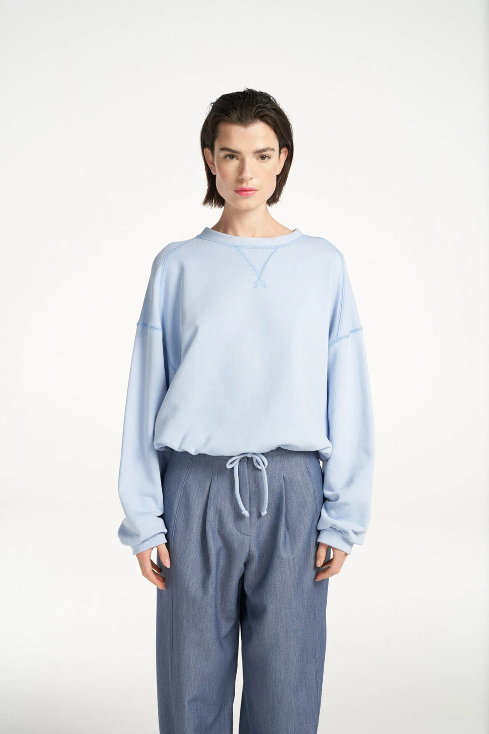 Femmes du Sud COLLIN light blue-100% Katoen-DAMES TRUIEN & VESTEN-Blauw