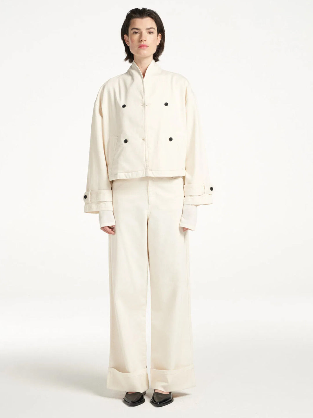 Femmes du Sud courtlyn offwhite- 98% katoen | 2% polyamide-DAMES BROEKEN-Room