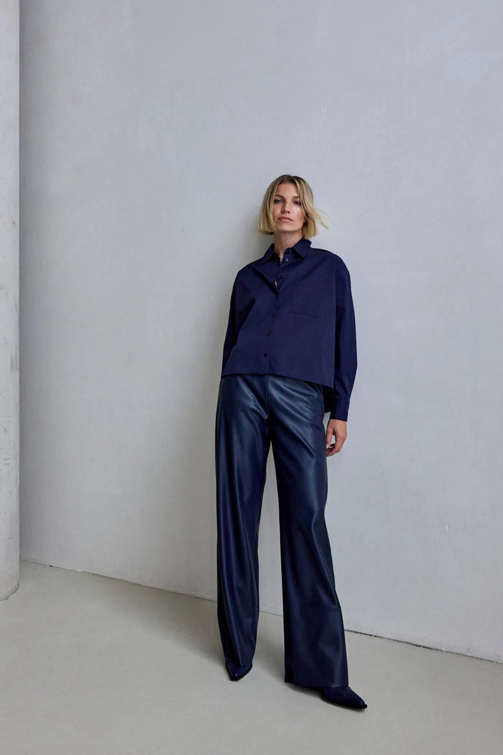 Femmes Du Sud Delphine Pantalon – Navy-100PU-DAMES BROEKEN-Blauw