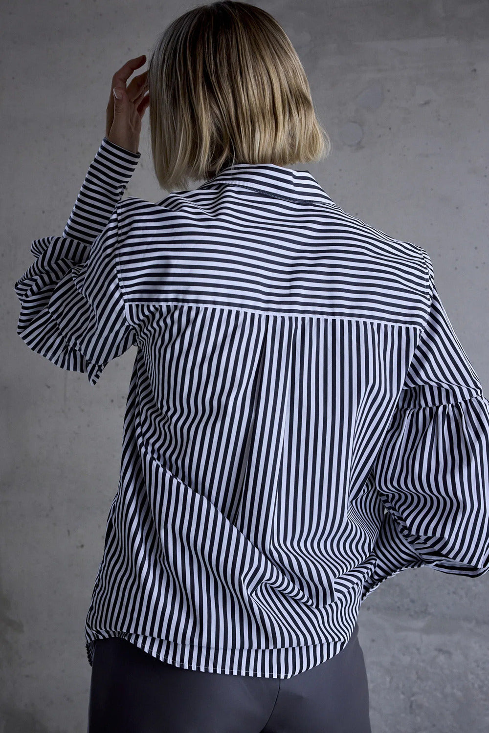 Femmes du Sud Marceline Blouse – Zwart-100% katoen-DAMES TOPS & BLOUSES-Zwart