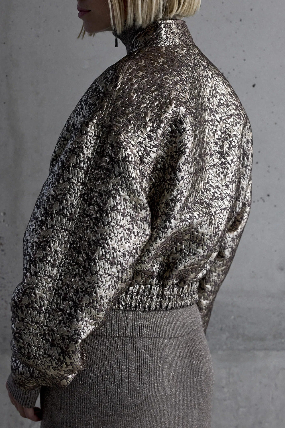 Femmes du Sud Paige Metallic Jacket – Bruin-77% Polyesther-termic, 12% MTF, 11% polyamide-DAMES JASSEN & JACKS-Bruin