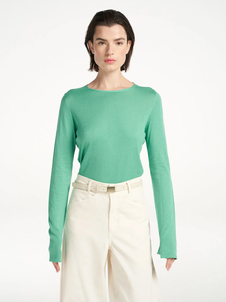 Femmes du Sud pullover bebe mint-60% katoen, 40% Rayon Viscose-DAMES TRUIEN & VESTEN-Groen