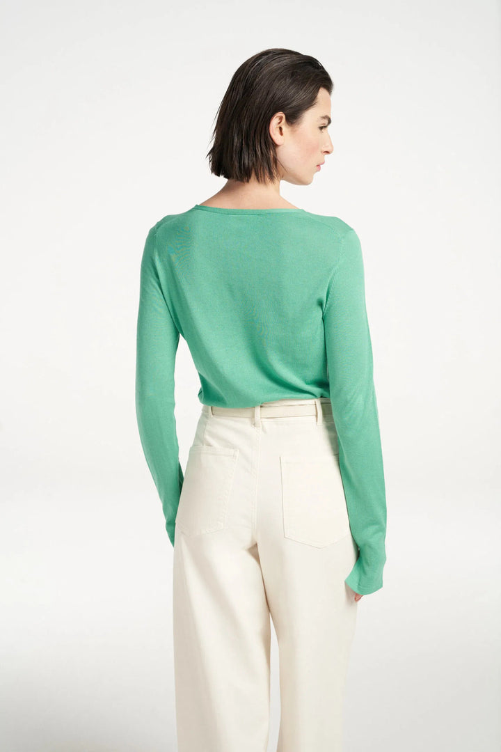 Femmes du Sud pullover bebe mint-60% katoen, 40% Rayon Viscose-DAMES TRUIEN & VESTEN-Groen