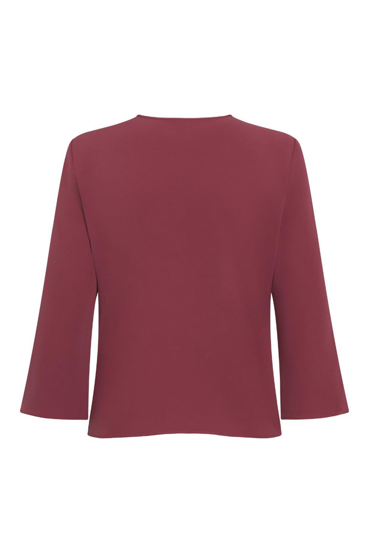 FFC blouse-98% polyester, 2% elasthaan-DAMES TOPS & BLOUSES-Rood