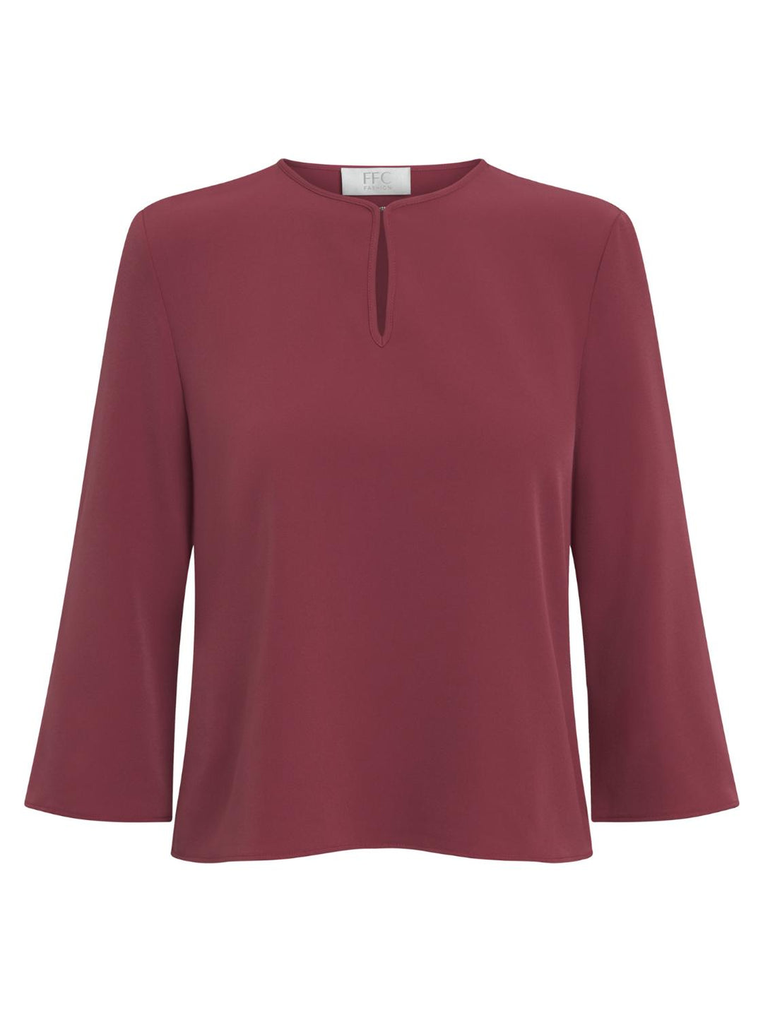 FFC blouse-98% polyester, 2% elasthaan-DAMES TOPS & BLOUSES-Rood