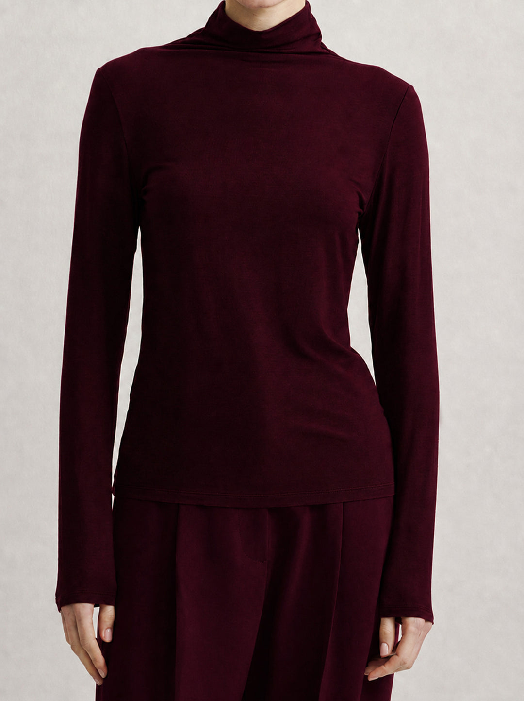FFC Longsleeve – Paars-95% modaal, 5% elastaan-DAMES TOPS & BLOUSES-Paars