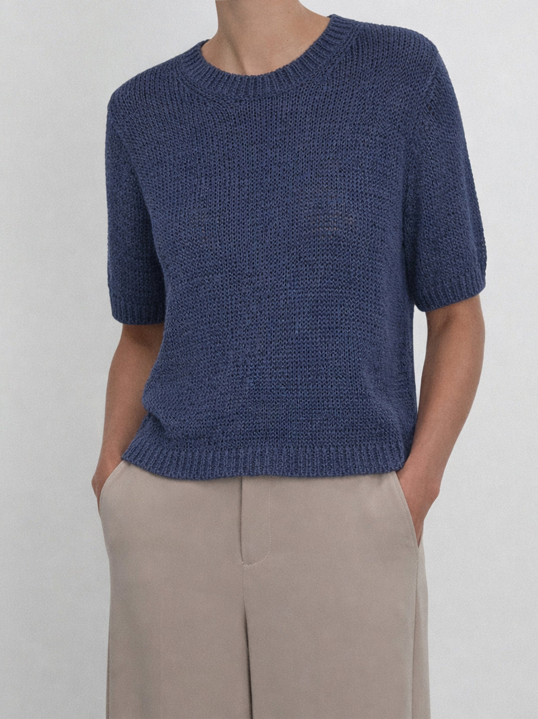 FFC Trui 1/2 Arm – Blauw-75% katoen, 25% polyamide-DAMES TRUIEN & VESTEN-Blauw