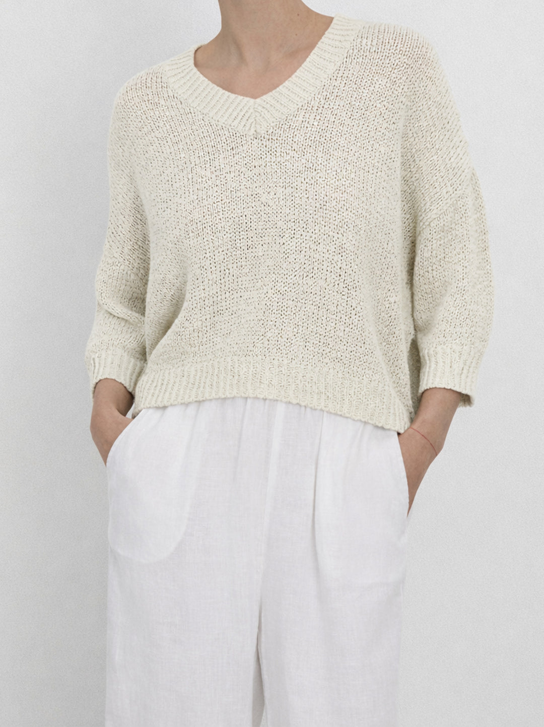 FFC Trui – Beige-75% katoen, 25% polyamide-DAMES TRUIEN & VESTEN-Beige