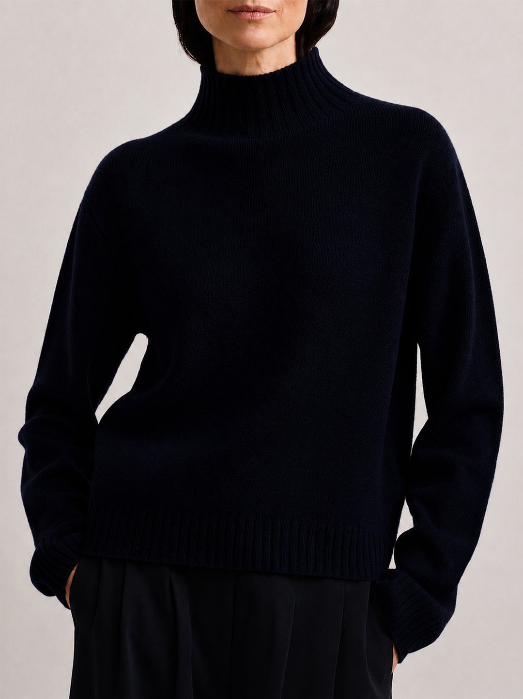 FFC Trui – Blauw-70% wol, 30% kasjmier-DAMES TRUIEN & VESTEN-Blauw