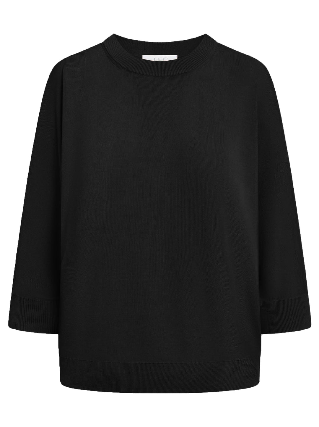 FFC trui ronde hals zwart-80% Viscose<br />20% Polyamide<br />-DAMES TRUIEN & VESTEN-Zwart