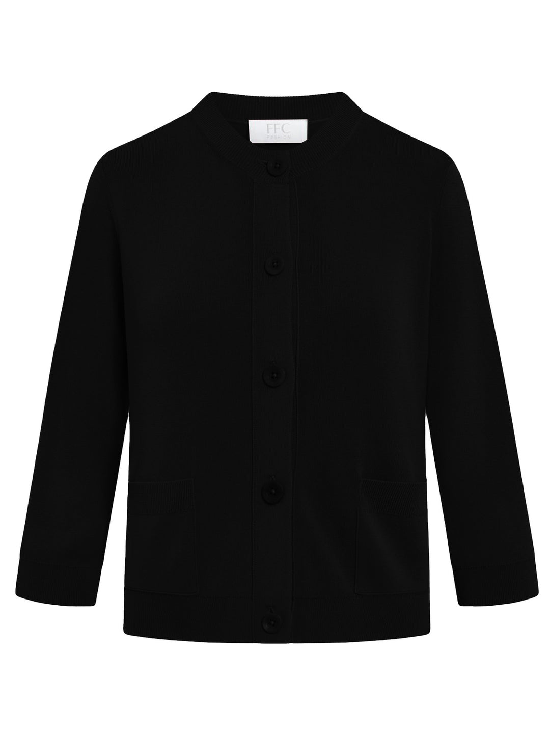 FFC vest viscose-80% Viscose<br />20% Polyamide-DAMES TRUIEN & VESTEN-Zwart