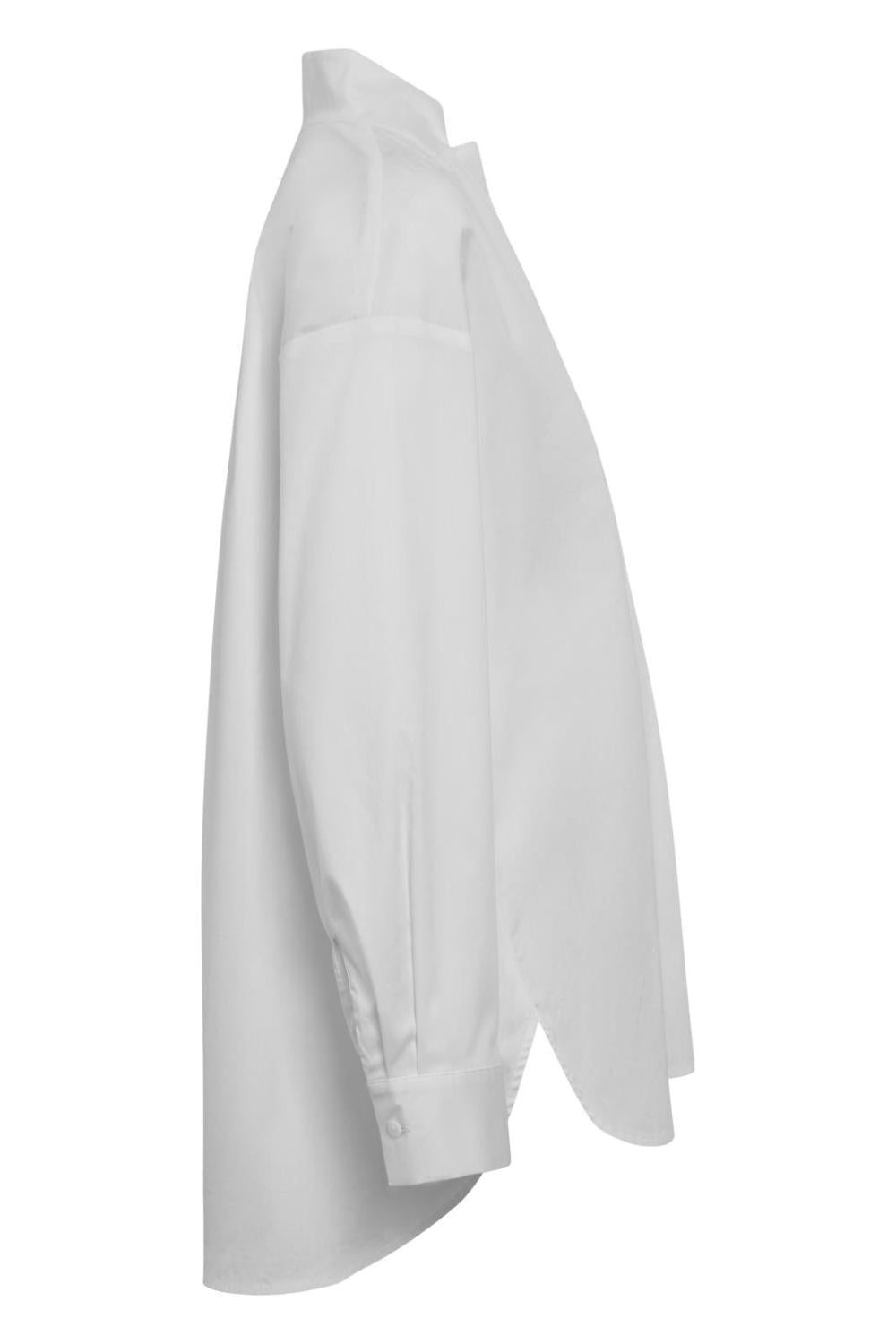 FFC witte blouse-74% katoen, 23% polyamide, 3% elasthaan-DAMES TOPS & BLOUSES-Wit