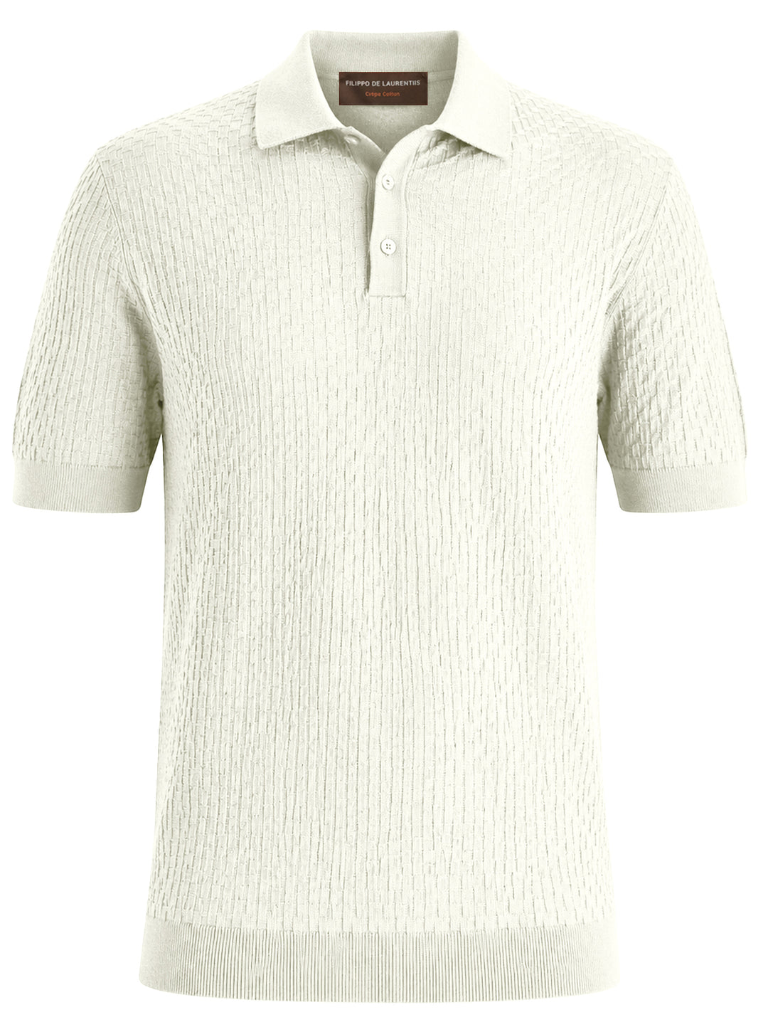 Filippo de Laurentiis Basket Stitch Polo - Room-100% katoen-HEREN POLO'S & T-SHIRTS-Room