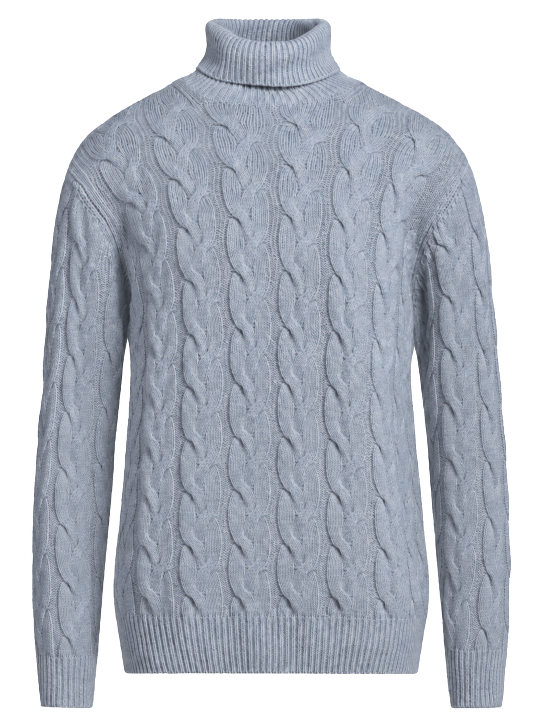 Filippo de Laurentiis Kabel Coltrui – Blauw-90% merinowol, 10% cashmere-HEREN TRUIEN & VESTEN-Blauw