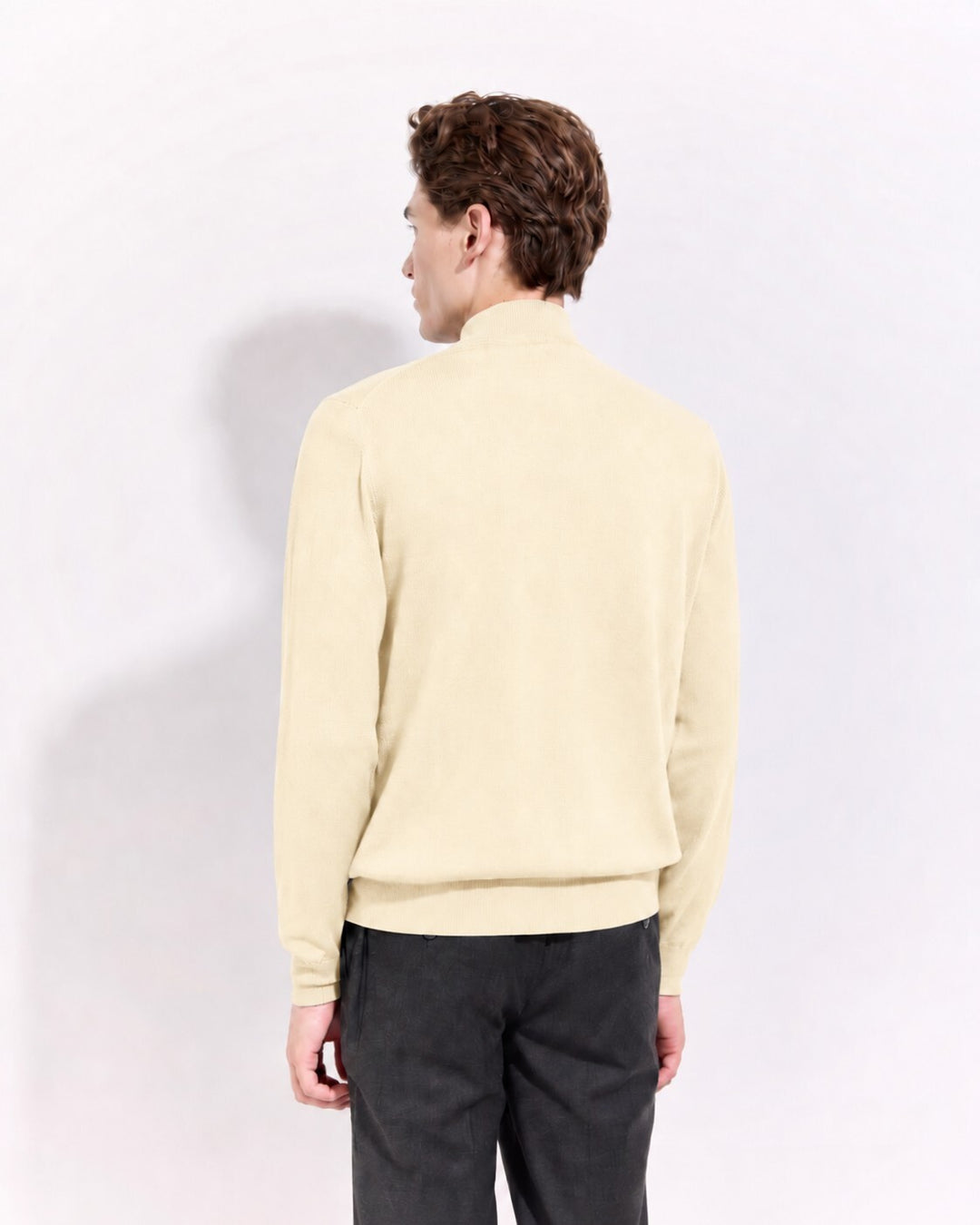 Filippo de Laurentiis Merinowollen Coltrui – Room-100% merino wol-HEREN TRUIEN & VESTEN-Room
