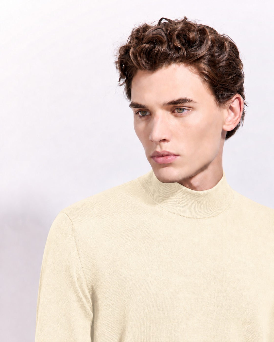 Filippo de Laurentiis Merinowollen Coltrui – Room-100% merino wol-HEREN TRUIEN & VESTEN-Room