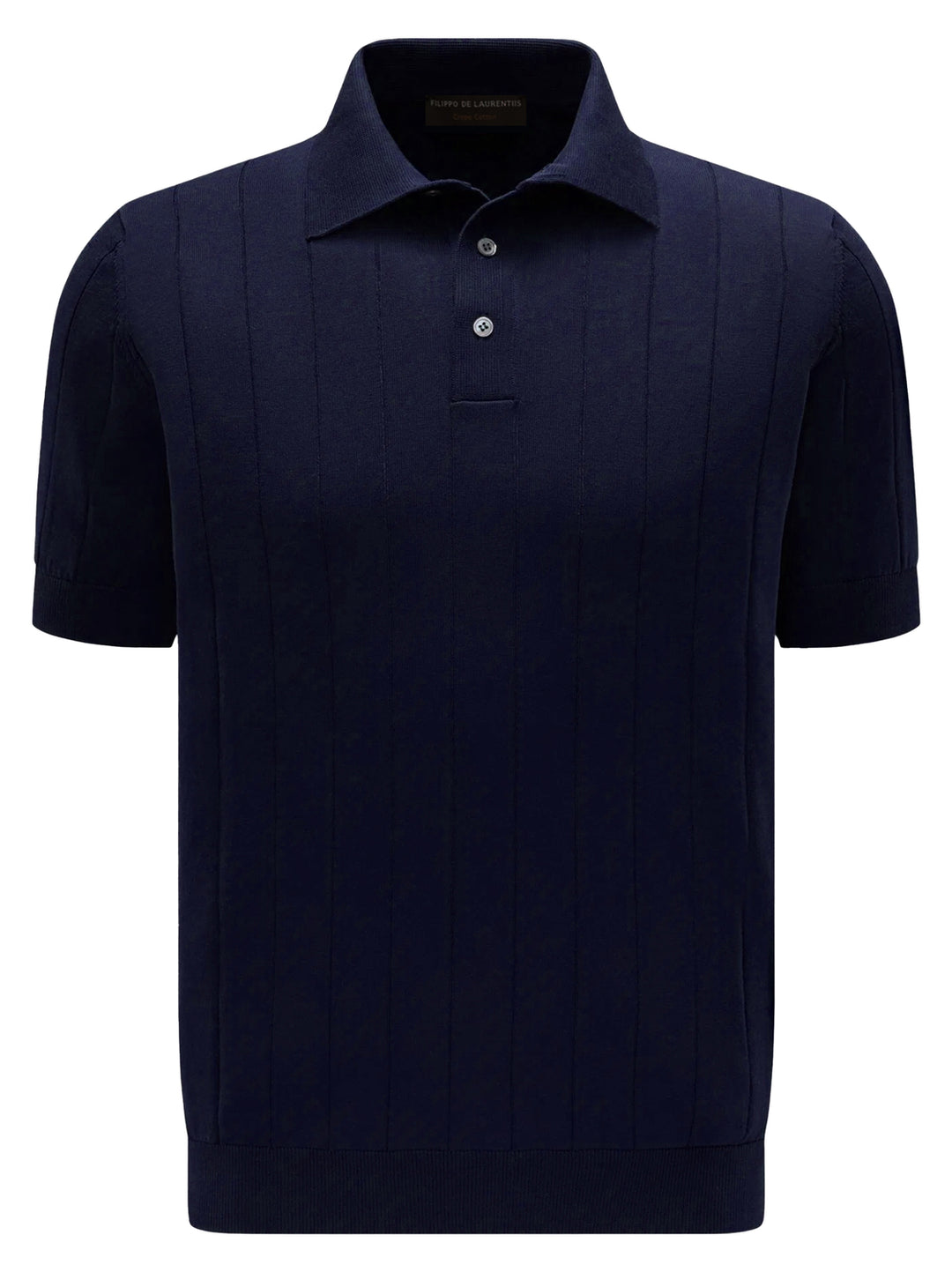 Filippo de Laurentiis Polo – Blauw-100% katoen-HEREN POLO'S & T-SHIRTS-Blauw