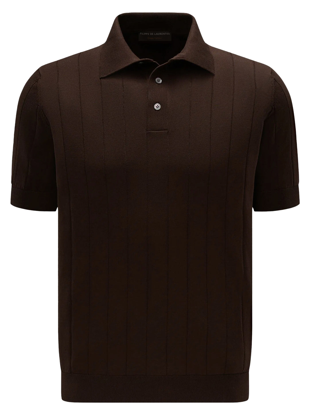 Filippo de Laurentiis Polo – Bruin-100% katoen-HEREN POLO'S & T-SHIRTS-Bruin