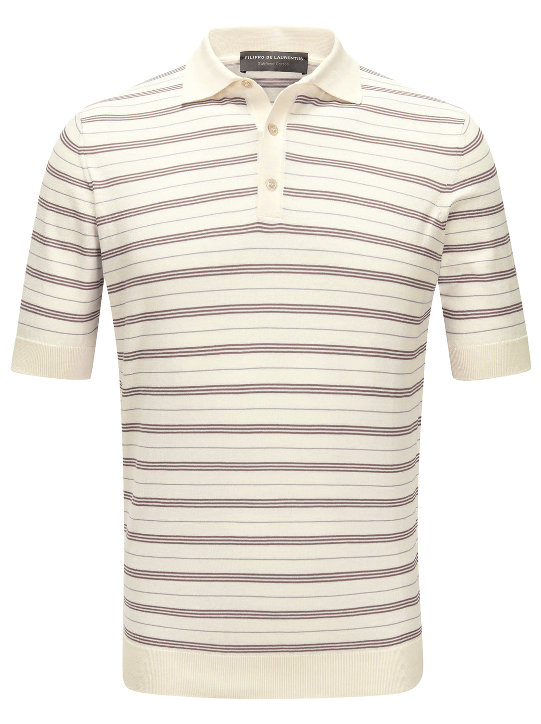 Filippo de Laurentiis Polo – Bruin-100% katoen-HEREN POLO'S & T-SHIRTS-Bruin