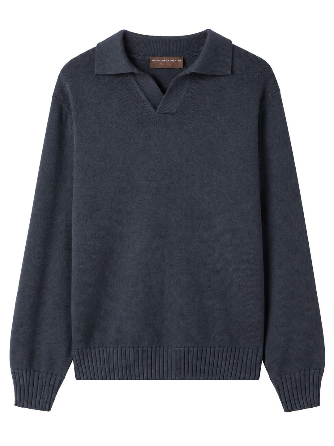Filippo de Laurentiis Skipper Polo – Antraciet-100% merino wol-HEREN TRUIEN & VESTEN-Antraciet