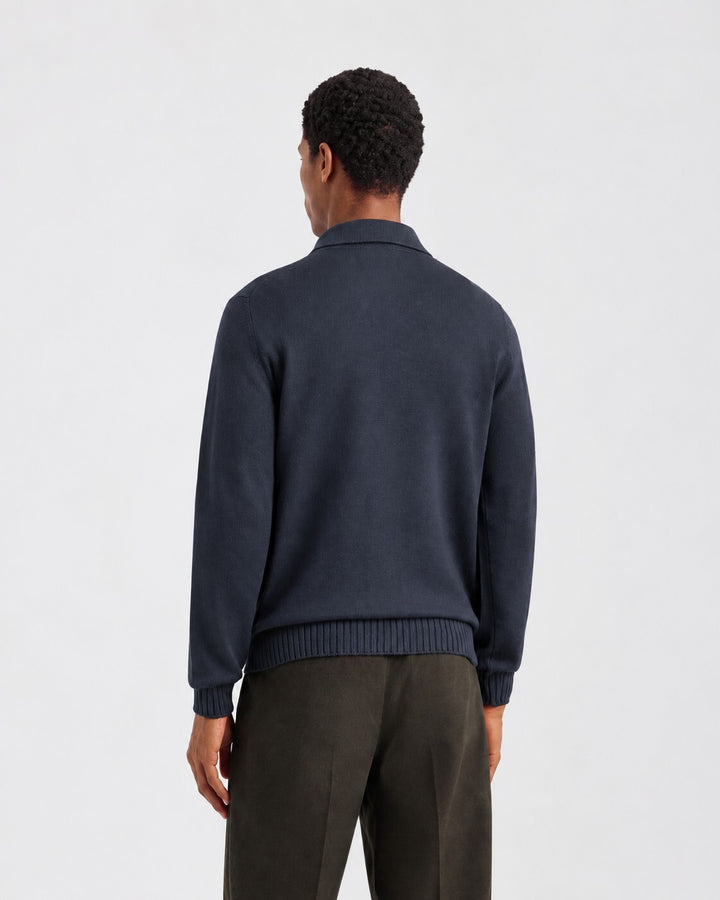 Filippo de Laurentiis Skipper Polo – Antraciet-100% merino wol-HEREN TRUIEN & VESTEN-Antraciet