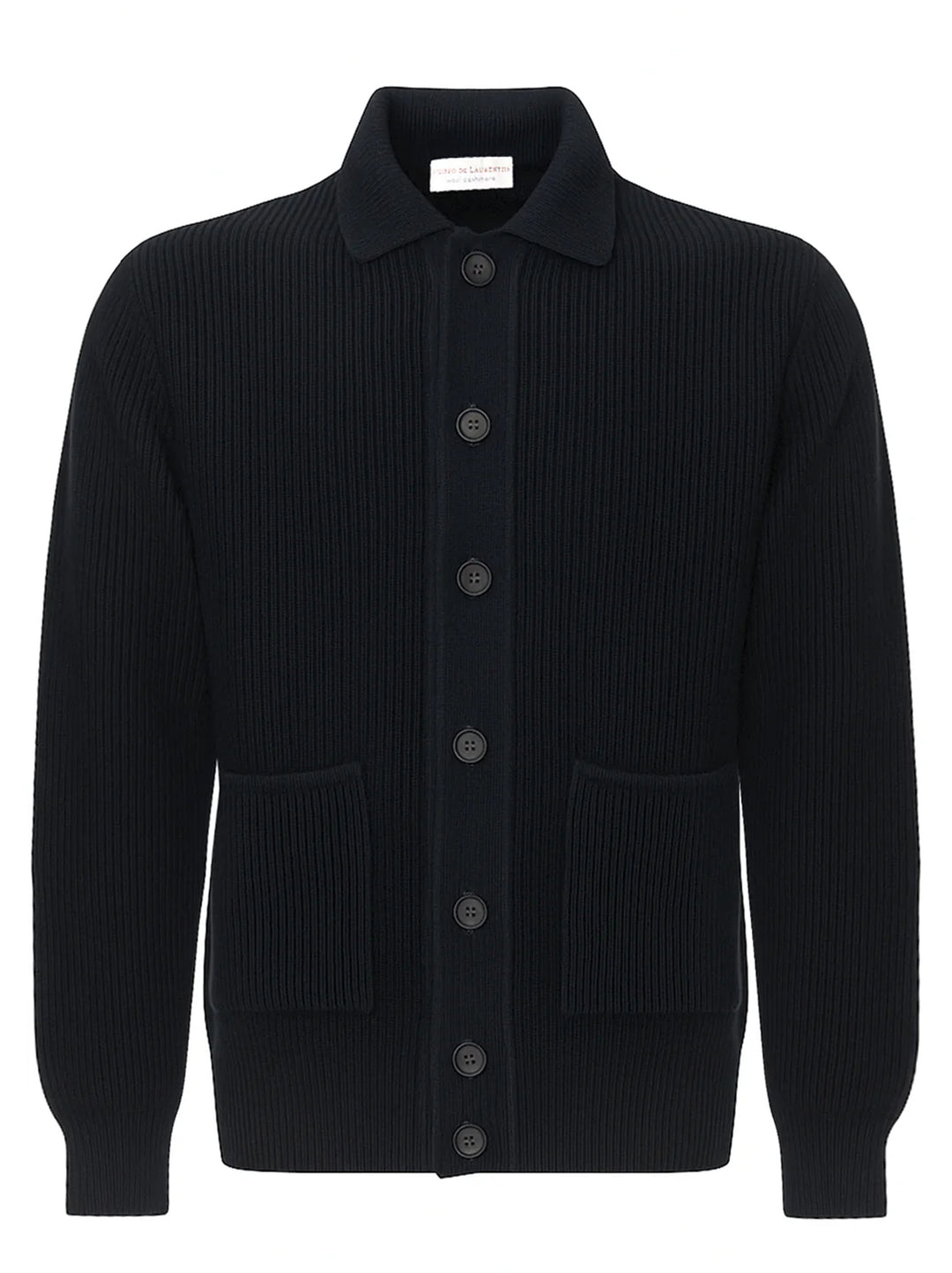 Filippo de Laurentiis – Vest Blauw-90% merinowol, 10% cashmere-HEREN TRUIEN & VESTEN-Blauw