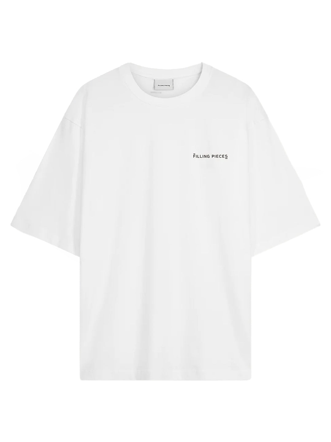 Filling Pieces Boxy T-shirt – Wit-100% katoen-HEREN POLO'S & T-SHIRTS-Wit