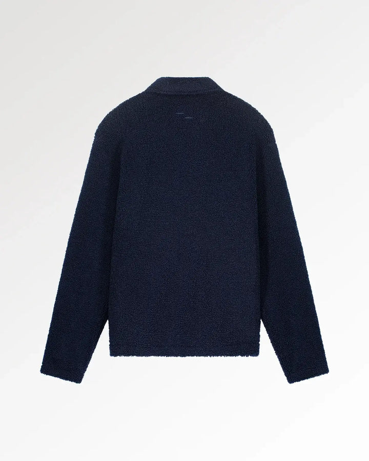 Filling Pieces Coach Jacket Sherpa – Blauw-100% polyester-HEREN JASSEN & JACKS-Blauw