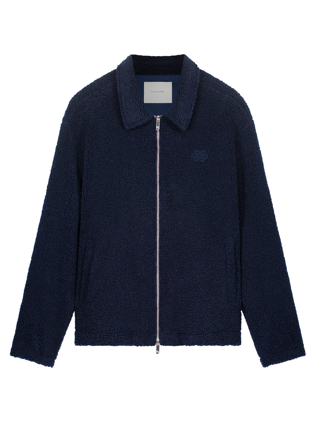 Filling Pieces Coach Jacket Sherpa – Blauw-100% polyester-HEREN JASSEN & JACKS-Blauw