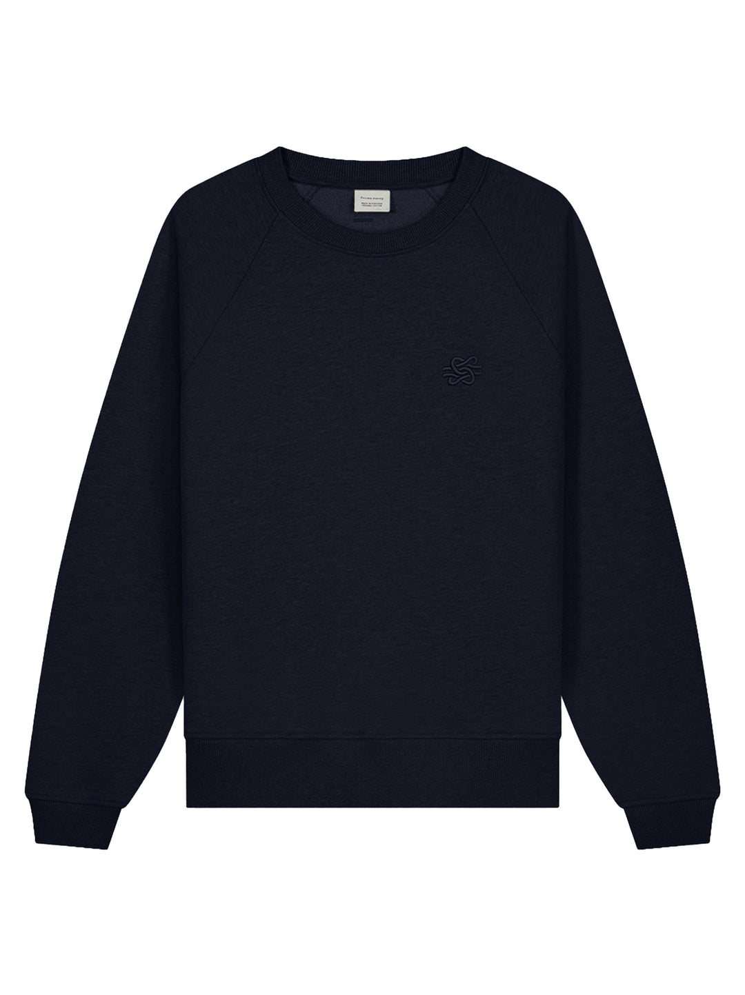 Filling Pieces Embroidered Sweatshirt – Navy-100% katoen-HEREN TRUIEN & VESTEN-Blauw