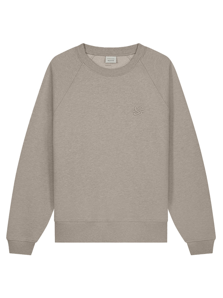 Filling Pieces Embroidered Sweatshirt – Pure-100% katoen-HEREN TRUIEN & VESTEN-Beige