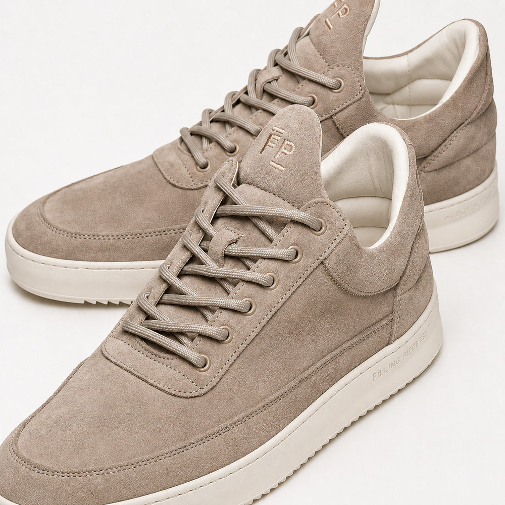 Filling Pieces Low Top Suede – Beige-HEREN SCHOENEN & RIEMEN-Beige