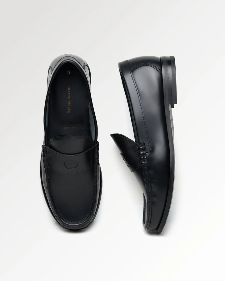 Filling Pieces Lux Loafer Polido – Zwart-HEREN SCHOENEN & RIEMEN-Zwart