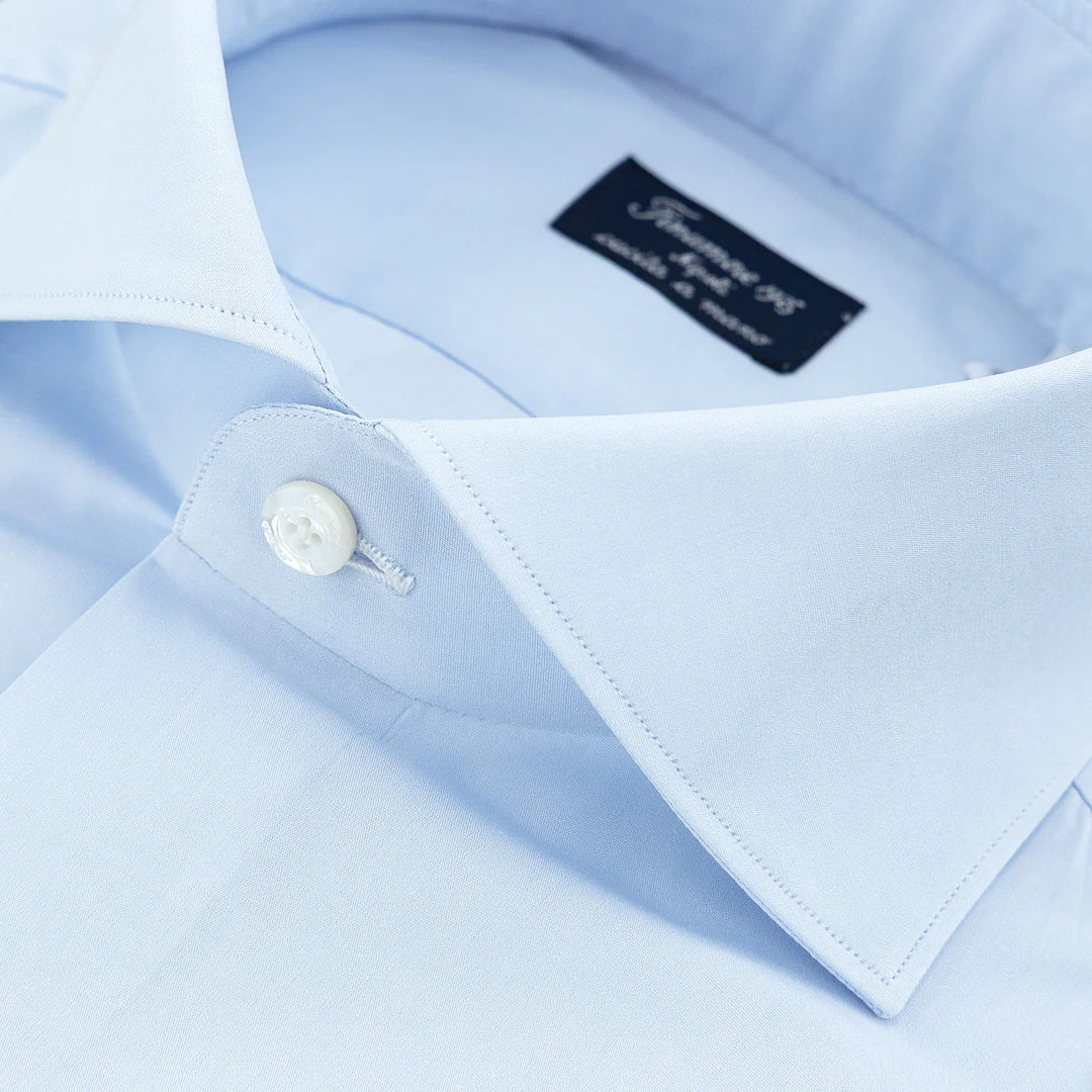Finamore Eduardo shirt – Blauw-100% katoen-HEREN SHIRTS-Blauw