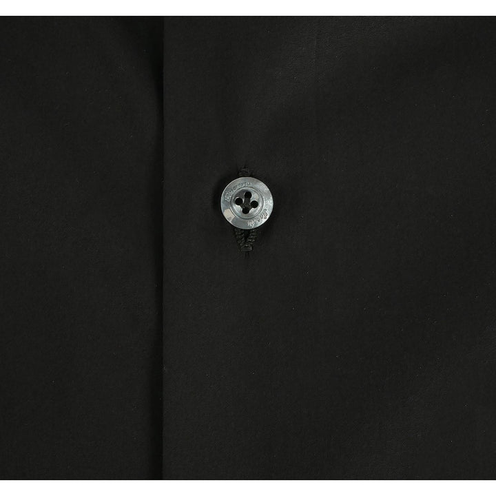 Finamore Napoli Eduardo-72% katoen, 26% polyamide, 2% elasthaan-HEREN SHIRTS-Antraciet