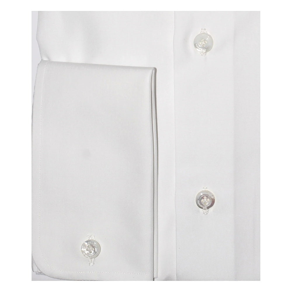 Finamore NAPOLI Eduardo RF white-100% katoen-HEREN SHIRTS-Wit