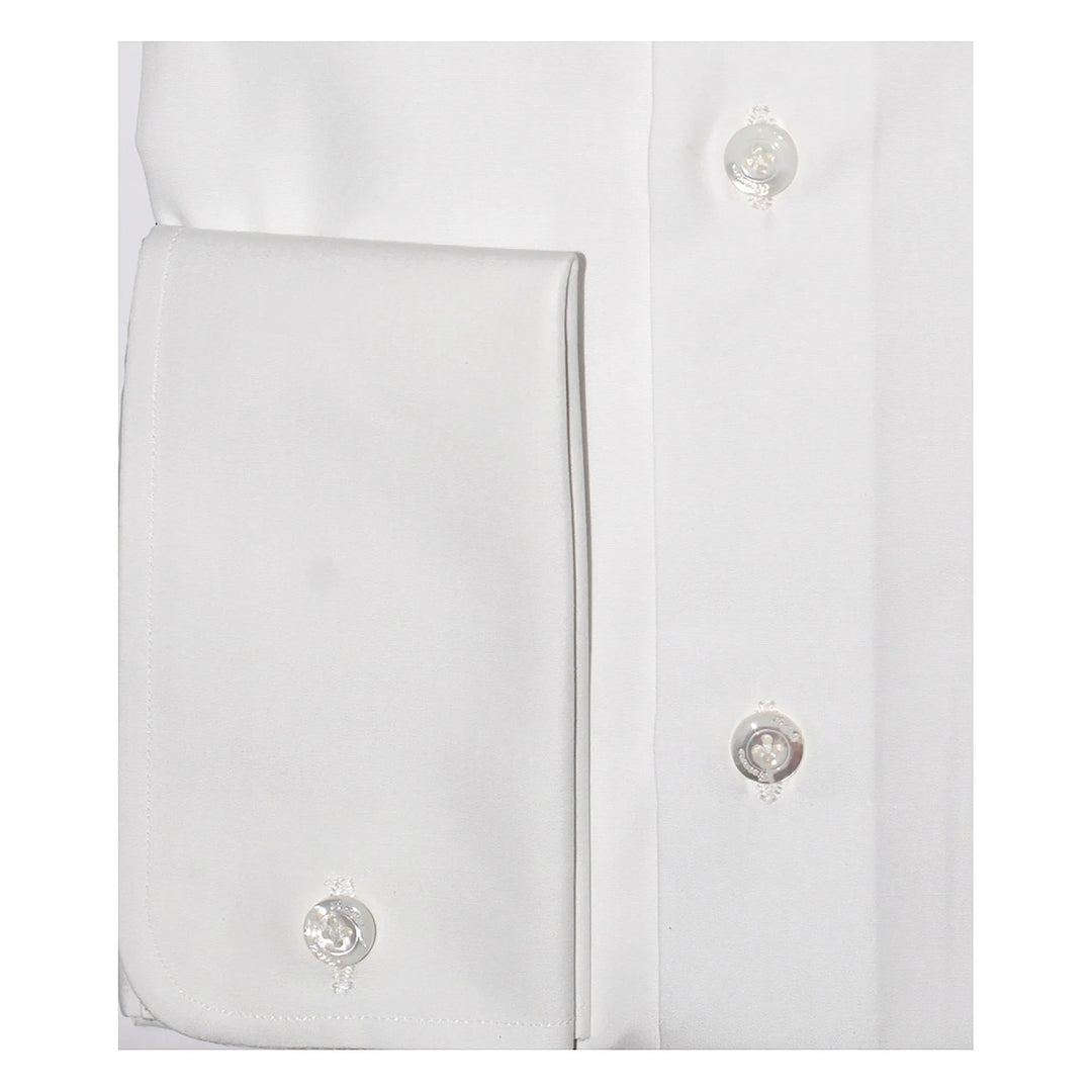 Finamore NAPOLI Eduardo RF white-100% katoen-HEREN SHIRTS-Wit