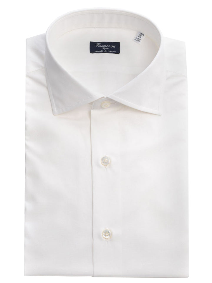 Finamore NAPOLI Eduardo RF white-100% katoen-HEREN SHIRTS-Wit