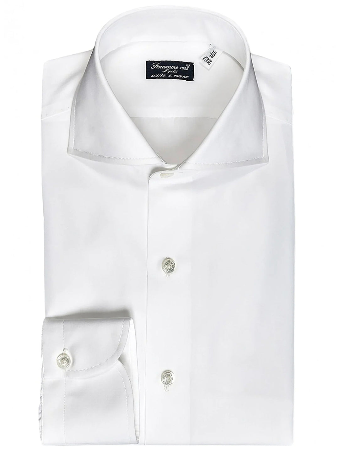 Finamore Napoli-Eduardo shirt-HEREN SHIRTS-Wit