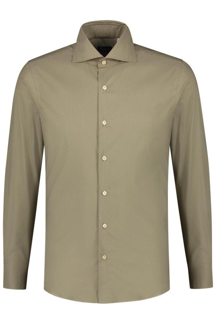 Finamore shirt Napoli Luigi-100% katoen-HEREN SHIRTS-Beige