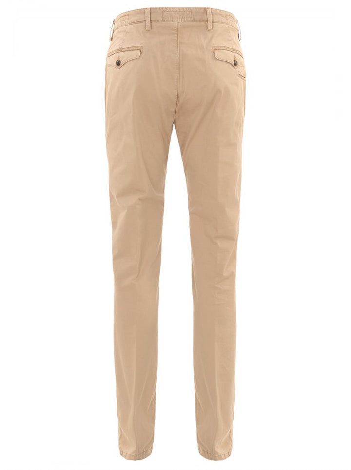 Four.ten chino-97% katoen, 3% elastaan-HEREN BROEKEN-Beige